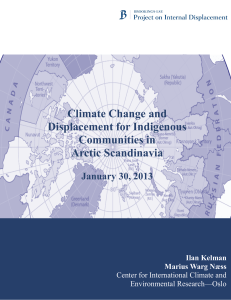 Climate Change and Displacement for Indigenous Communities in