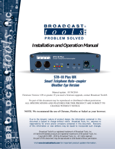 PDF - Broadcast Tools