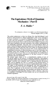 The Equivalence Myth of Quantum Mechanics