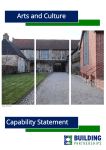 Capability Statement Arts and Culture