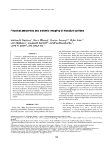 Physical properties and seismic imaging of massive sulfides