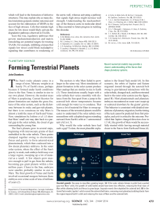 Forming Terrestrial Planets