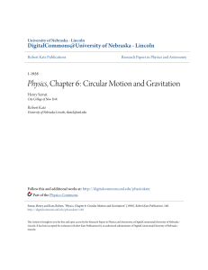 Physics, Chapter 6: Circular Motion and Gravitation