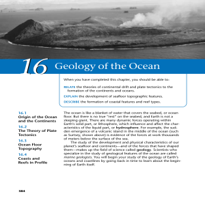 Chapter 16: Geology of the Ocean