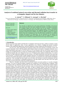 Analysis of combined natural convection and thermal radiation heat