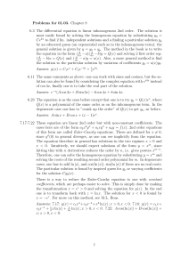 Problems for 01.03. Chapter 8 6.3 The differential equation is