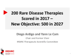 200 Rare Disease Therapies Scored in 2017 – New