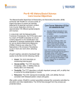 Core Course Objectives - Massachusetts Department of Elementary