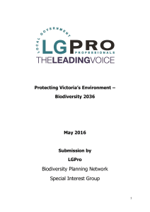 Biodiversity 2036 | May 2016