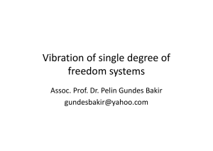 Vibration of single degree of