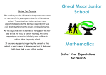 Parent Leaflet Maths Y6 - Great Moor Junior School