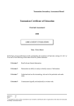 Tasmanian Certificate of Education