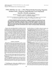 Vibrio diabolicus sp. nov., a New Polysaccharide