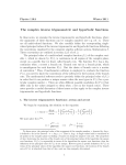 The complex inverse trigonometric and hyperbolic functions