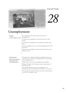 Unemployment - SpencerEconomics