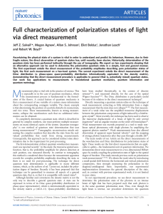 Full characterization of polarization states of light via direct