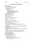 Chemical Level of Organization