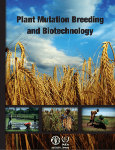 Plant Mutation Breeding and Biotechnology