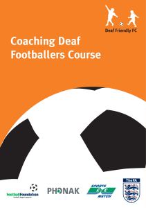 Coaching Deaf Footballers - National Deaf Children`s Society
