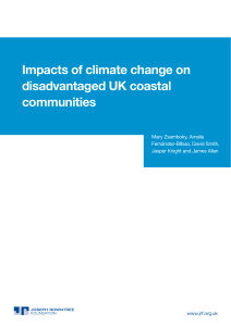 Impacts of climate change on disadvantaged UK coastal communities