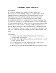 Calorimetry: Heat of Fusion of Ice Procedure In a 250 mL beaker