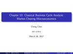 Chapter 10: Classical Business Cycle Analysis: Market