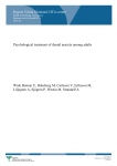 Psychological treatment of dental anxiety among adults