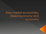 Free market economies, Mixed economy and economy