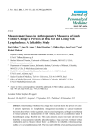 Measurement Issues in Anthropometric Measures of Limb Volume