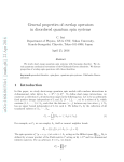 General properties of overlap operators in disordered quantum spin