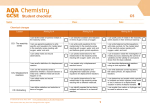C5 Chemical Changes Grade Descriptor