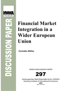 Financial Market Integration in a Wider European Union