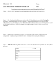 Chemistry 231 Quiz #6 Fractional Distillation Versions 3.M