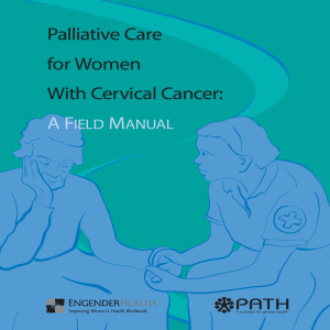 Palliative Care for Women With Cervical Cancer