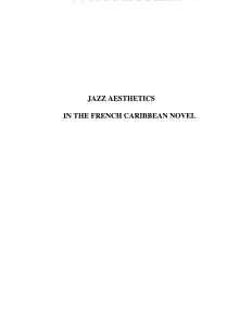 Jazz aesthetics in the French Caribbean novel