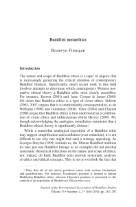 Buddhist metaethics