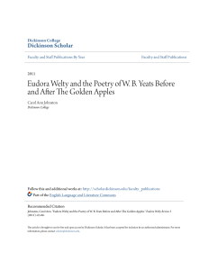Eudora Welty and the Poetry of WB Yeats