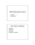 BIO152 DiscussTerm Test 2 Term Test 2: inheritance