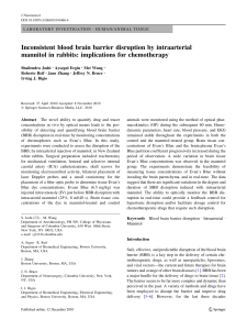 Inconsistent blood brain barrier disruption by intraarterial mannitol in