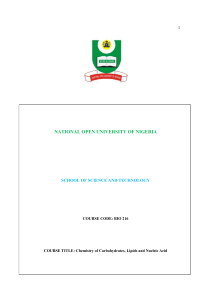 BIO216 - National Open University of Nigeria