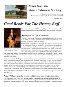 December, 2012 - Stow Historical Society