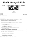 World History Bulletin - KSU Web Home