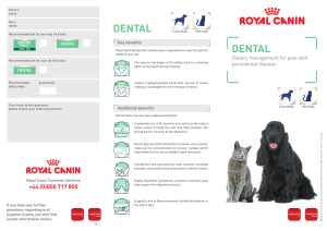 DENTAL - Royal Canin Vet Practice Portal
