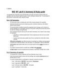 Lab 5 Study Guide