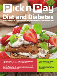 Diet and Diabetes