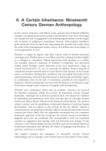 II. A Certain Inheritance: Nineteenth Century German