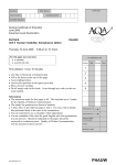 A-level Physics A Question paper Unit 5/W - Astrophysics