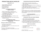 production setup checklist