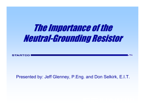Importance of the Neutral Grounding Resistor