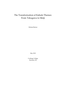 The Transformation of Kabuki Themes: From